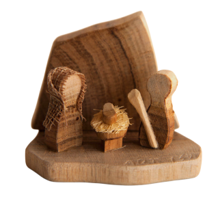 presepio madeira artesanal stellaXI frente pequeno