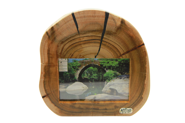 Moldura em Madeira de Acácia Artesanal | frame (647)