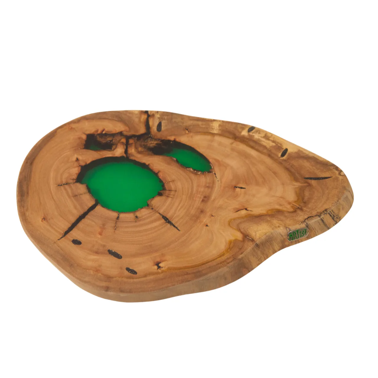 Tábua de Eucalipto com Resina – Para Decorar ou Servir