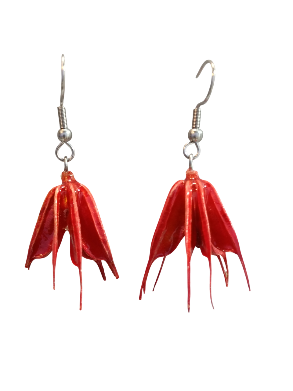 IMG20250811194811-sem-BG par Brincos Artesanais Flor Vermelha com Resina