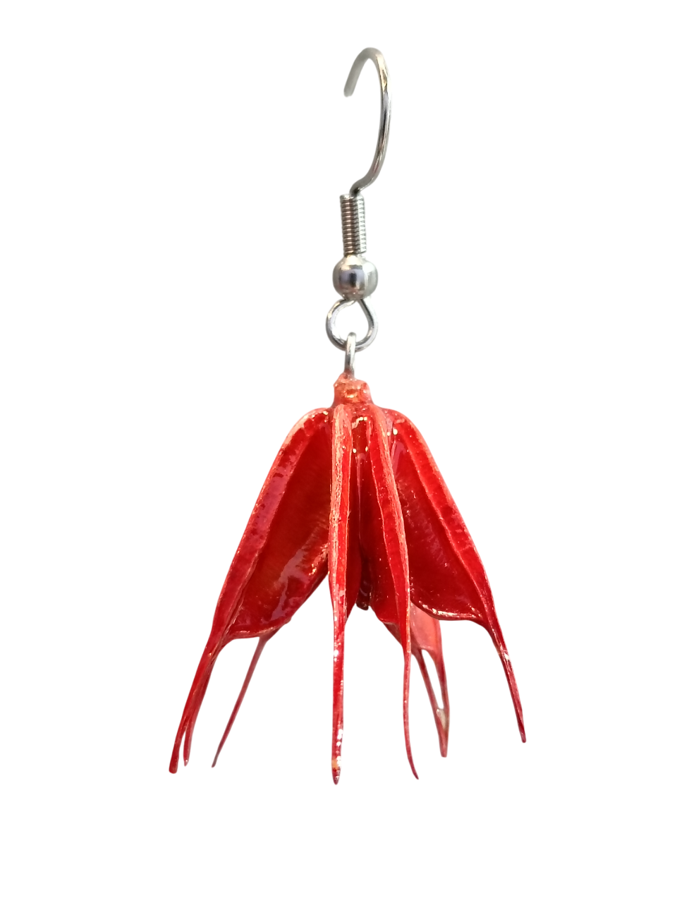 IMG20250811195125-sem-BG Brincos Artesanais Flor Vermelha com Resina direita