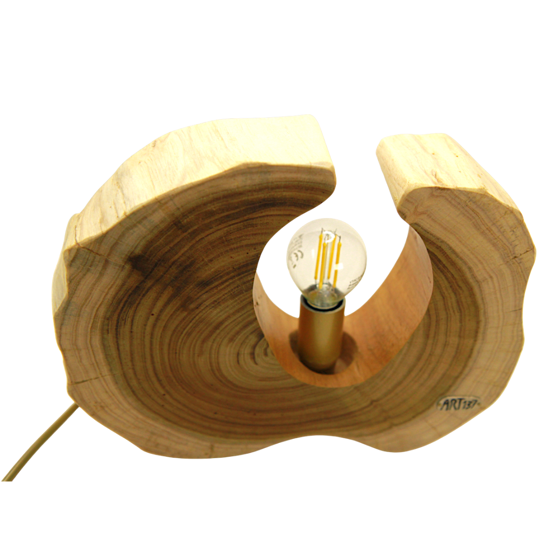 candeeiro-mesa-rodela-776-cima Candeeiro de Mesa em Rodela de Madeira – Design Artesanal 776 frente cima